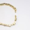 Picture of 14k Yellow Blue Diamond Bracelet 