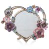Picture of Jay Strongwater 'Prem' 4" Round Heart Bouquet Frame
