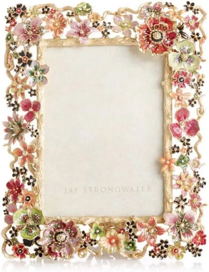 Picture of Jay Strongwater Ophelia Night Bloom Frame - Jewel