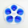 Picture of Lalique Clear & Cap-Ferrat Blue 5 Well Oyster Plate