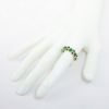Picture of 18k Yellow Gold, Emerald & Sapphire Cabochons Stackable Ring 