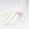 Picture of 14k Rose Gold & Channel Set, Emerald Cut Morganite Ring with Diamond Accented Edges