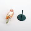 Picture of Rare Swarovski Crystal Paradise 'Baimura' Pink Exotic Bird Figurine with Original Box, Stand & COA
