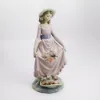 Picture of Lladro 'Flowers In The Basket' Girl With Flowers Figurine  #5027