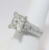 Picture of 18k White Gold 4.02Ct Princess Cut Diamond Ring 