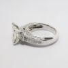 Picture of 18k White Gold 4.02Ct Princess Cut Diamond Ring 
