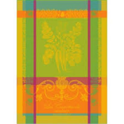Picture of "Carottes de Couleur" Colored Carrots Kitchen Tea Towel