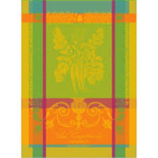 Picture of "Carottes de Couleur" Colored Carrots Kitchen Tea Towel