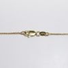 Picture of Custom 14k Yellow Gold Station Necklace with Triangle Brilliant Cut Diamond Center