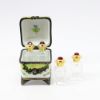 Picture of Traditional Perfume Casket With Four Bottles By Gerard Ribierre