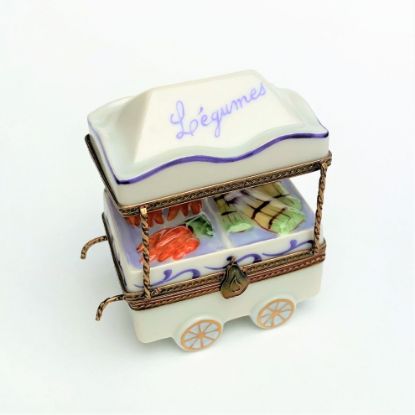 Picture of Limoges Porcelain Vegetable Stand Trinket Box