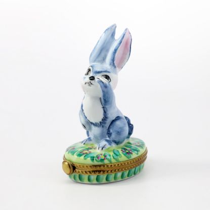 Picture of Limoges Porcelain Rabbit with an Itch Trinket Box