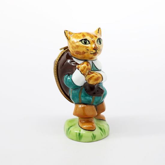 Picture of Rare Limoges Porcelain Puss In Boots Trinket Box