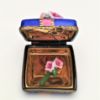 Picture of Ateliers De Limoges Hand Painted Square Box With Delicate Roses On Top & Inside The Box