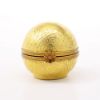 Picture of Rare Retired Gold Encrusted Sphere With Cherubs Limoges Trinket Box