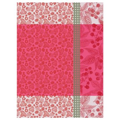 Picture of Le Jacquard Français 'Cueilette d'été' Red Tea Towel