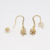 Picture of 14k Yellow Gold Dangle Diamond Earrings 