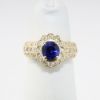 Picture of 18k Yellow Gold Sapphire & Diamond Ring 