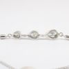 Picture of 14k White Gold & Triple Pear Cut Diamond Station Bracelet 