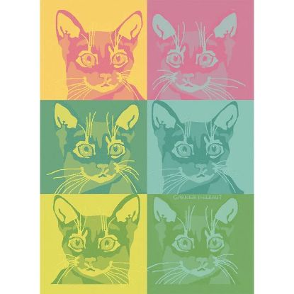 Picture of 'Chachacha Pop' Cat Kitchen Towel
