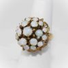 Picture of Vintage 12k Yellow Gold & Opal Cabochons Thai Princess Style Ring