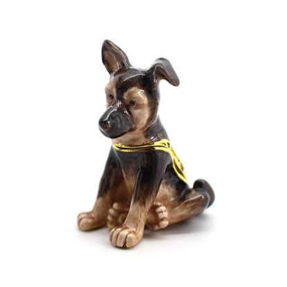 Picture of Kingspoint Designs Loyal the German Shepherd Puppy Mini Trinket Box