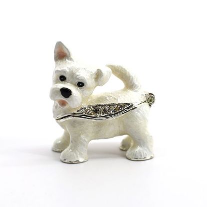 Picture of Kingspoint Designs Feisty the Westie Mini Trinket Box