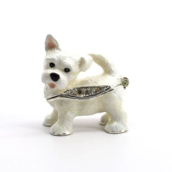 Picture of Kingspoint Designs Feisty the Westie Mini Trinket Box