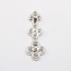 Picture of 18k White Gold & Diamond Triple Quatrefoil Pendant