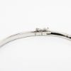 Picture of 14k White Gold, Diamond & Blue Sapphire Bangle Bracelet 