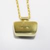 Picture of 18k Yellow Gold Rope Chain Necklace with Green Tourmaline Pendant