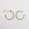 Picture of 14k Two-Tone Gold & Diamond Hoop Earrings 