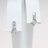 Picture of 14k White Gold & .33CTW Diamond Mini Drop Earrings 