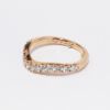 Picture of 14k Rose Gold & Diamond Contoured Wedding Band 