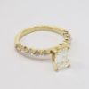 Picture of 14k Yellow Gold & Emerald Cut Diamond Engagement Ring 