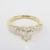 Picture of 14k Yellow Gold & Pear Cut Diamond Engagement Ring 