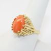 Picture of Modernist 14k Yellow Gold & Polished Shell Cabochon Ring 