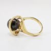 Picture of Freeform 14k Yellow Gold & Cultured Pearl Ring with Diamond Accent 