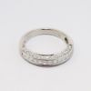 Picture of Platinum & Channel Set Diamonds Wedding Band with Milgrain Detailing 