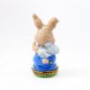 Picture of Limoges Porcelain Bunny Rabbit with Friend Mouse Trinket Box