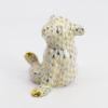 Picture of Herend Porcelain 2000 Collector's Guild Bear Cub Figurine in Gold Fishnet