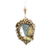 Picture of Antique Victorian 9k Tri-Colored Gold, Pearl & Turquoise Locket with Articulated Butterfly