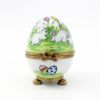 Picture of Limoges Porcelain Easter Egg Trinket Box on Stand by Gerard Ribierre