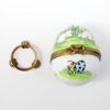 Picture of Limoges Porcelain Easter Egg Trinket Box on Stand by Gerard Ribierre
