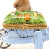 Picture of Limoges Porcelain Rabbit in Wheelbarrow Full of Vegetables Trinket Box
