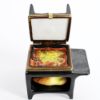 Picture of Limoges Porcelain Retired Grill/Stove with Turkey & Kabobs Trinket Box by La Gloriette