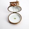 Picture of Retired Porcelain Gingerbread House Trinket Box by Manufacture Royale De Limoges