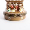 Picture of Retired Porcelain Gingerbread House Trinket Box by Manufacture Royale De Limoges