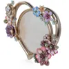 Picture of Jay Strongwater 'Prem' 4" Round Heart Bouquet Frame