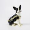 Picture of Kingspoint Designs Bonnie the Boston Terrier Trinket Box with Matching Necklace